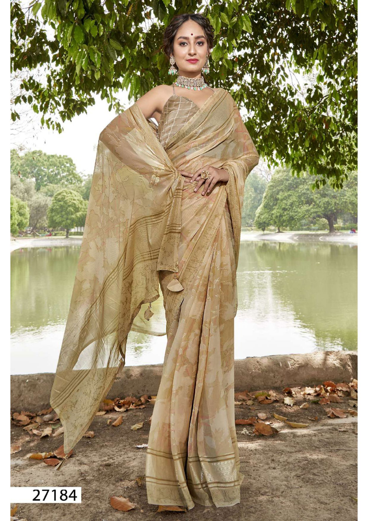 Kimora Vol 6 By Vallabhi Printed Designer Georgette Sarees Wholesale Price In Surat
